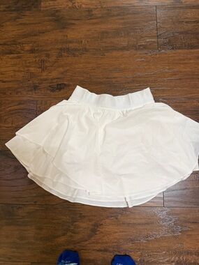 Lululemon - White  - Soft Stretch Fabric athletic skirt
